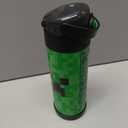 THERMOS FUNTAINER 16 Ounce Stainless Steel Vacuum Insulated Bottle with Wide Spout Lid, MINECRAFT