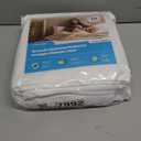 Linenspa Waterproof Mattress Protector, Queen Size  Fitted Sheet Style, Breathable, Machine Washable & Dryer Safe, White