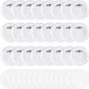 Happizza 50pcs Acrylic Clear Button Pins,1.97 Inch Custom Buttons Pin Badges, DIY Blank Pins,Round Photo Buttons Personalized Button Making kit for Craft