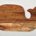 Affinity Decor Organic Acacia Aniaml Cutting Board for cheese kitchen Chopping Butcher Block Platter Wine Holder with Handles, Vegetables Fruit & Salad (Whale Board 14"L x 9"W)