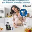 [New] VTech VG134-11 DECT 6.0 Cordless Home Phone with Bluetooth Connection, Digital Answering Machine, Backlit Display,Full Duplex Speakerphone, Caller ID/Call Waiting,1000 ft Range (Black)