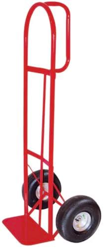 SIMPLI-MAGIC Steel Pneumatic Hand Truck Dolly, 500LBS – Convertible Heavy-Duty Moving Dolly Cart with 10" Wheels – Stable, Smooth Movement, Premium American Red Finish