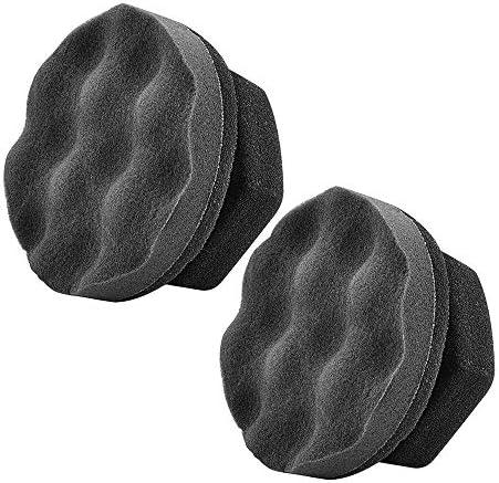 IPELY 2 Pack Large Tire Shine Applicator Pad, Durable and Reusable Hex-Grip Tire Dressing Applicator Pad for Applying Tire Shine