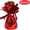 Beistle Metallic Plastic Wrapped Balloon Weight Holders For Birthday Party Decorations, Red - 6 Piece