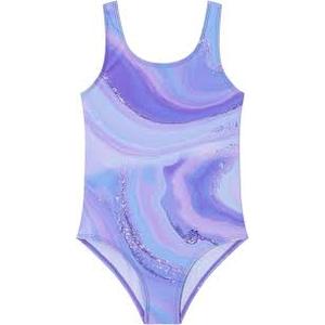 Girls One Piece Swimsuit Quick Dry Swimwear Beach Bathing Suit for 5-18 Years