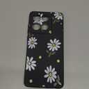 for Motorola Moto G Stylus 5G 2025 Case, Flower Pattern Slim Case Soft Silicone Protective for Moto G Stylus 5G 2025 Phone Cover, Daisy Black