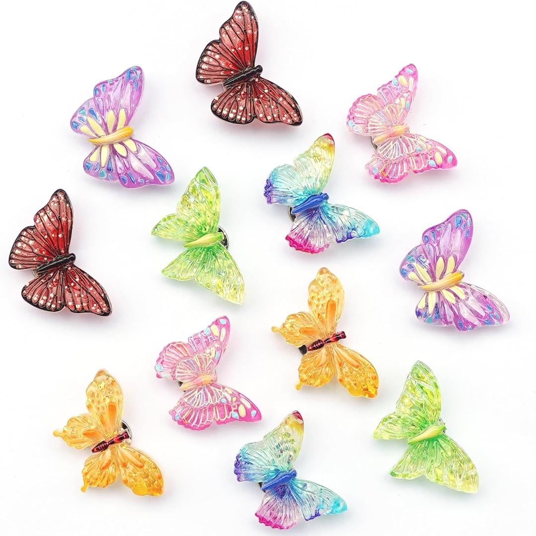 2 x KEYDUACU Fridge Magnets Strong Refrigerator Magnet Sticker,12Pcs Cute 3D Butterfly Crafts Decoration Magnet,Strong Fridge Magnets for Kitchen,School,Locker,Office Whiteboard,Cabinet and Dishwasher