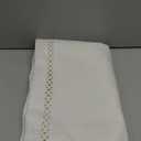 MIULEE Beige Rectangle Linen Polyester Tablecloth with Decorative Cutouts Spring Waterproof Stain Resistant & Shrink-Proof Table Cloth 52x70 inch Farmhouse Style for Dining Wedding and Outdoor