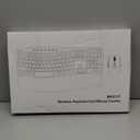 Ergonomic Wireless Keyboard Mouse Combo, EDJO Bluetooth/2.4G Dual-Mode Connection, Soft Foam Wrist Rest, Silent Typing, Waves Key Design and 3-Level DPI Adjustable Wireless Mouse for Windows, Mac OS (black)