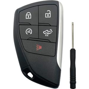 Replacement Keyless Entry Key Fob Cover fit for 2022 2023 2024 2025 Chevy Silverado 1500 GMC Sierra 1500, 2024 2025 Silverado Sierra 2500HD 3500HD Key Fob Shell (5 Button)