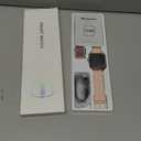 Smart Watch for Women, 1.85" HD Dynamic Dial Smartwatch for Android & iPhone with Answer/Make Call, Fitness Tracker with 110+ Sport Modes, Heart Rate/SpO2/Sleep Monitor, IP68 Waterproof (2 Bands) (small, Pink)