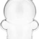 Protective Case for LABUBU The Monsters Exciting Macaron, Display Stand Acrylic Case Cover Accessories with Silicone Strap White - Standing Case, Clear