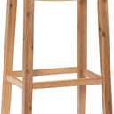 Linon Home Décor Kingston Acacia Bar Stool, Brown