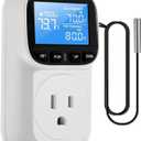 Diymore Plug in Digital Thermostat Temperature Controller,1800W,120V / 15A,-104~210, Heating Cooling Mode Solar Controller Incubator Thermometer Reptile Greenhouse Thermostat Pool Thermometer