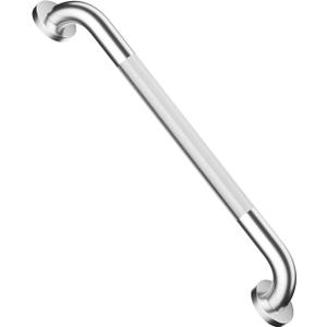 20 Inch Anti Slip Shower Grab Bar, Munzong Stainless Steel Bathroom Grab Bar, Satin Brushed Nickel Knurled Bathroom Balance Bar,Safety Hand Rail Support Handicap Elderly Senior Assist Bath Handle