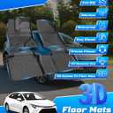 Sunsdrew Floor Mats for Toyota Corolla Sedan 2014-2019 (Not for Hatchback), All Weather Car Mats 2 Rows Floor Liners for Corolla Accessories, TPE Rubber Raised Edge