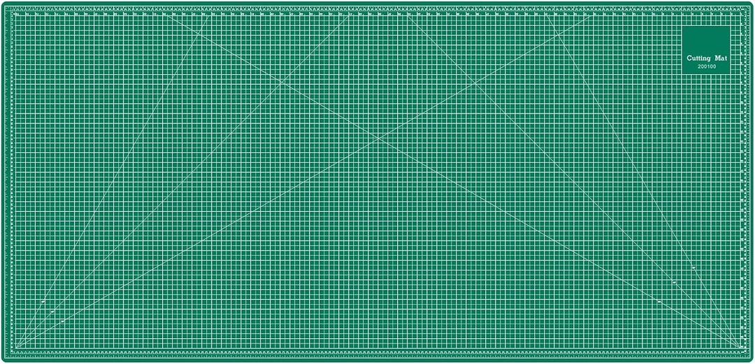 Headley Tools 39.4'' X 78.7'' Thickened Self Healing Cutting Mat, Rotary Cutting Sewing Mat for Crafts, Durable 5-Ply Table Cutting Board for Fabric Quilting Leather Hobby Project, Green