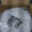 GO&SO White Lamp Shades Set of 2, Drum Lampshades for Table Lamp Floor Lamps, 12" Top x 14" Bottom x10" High (Spider) Natural Faux Silk Lamp Shade Replacement Modern Rustic Shade- Fold Easy Assembly