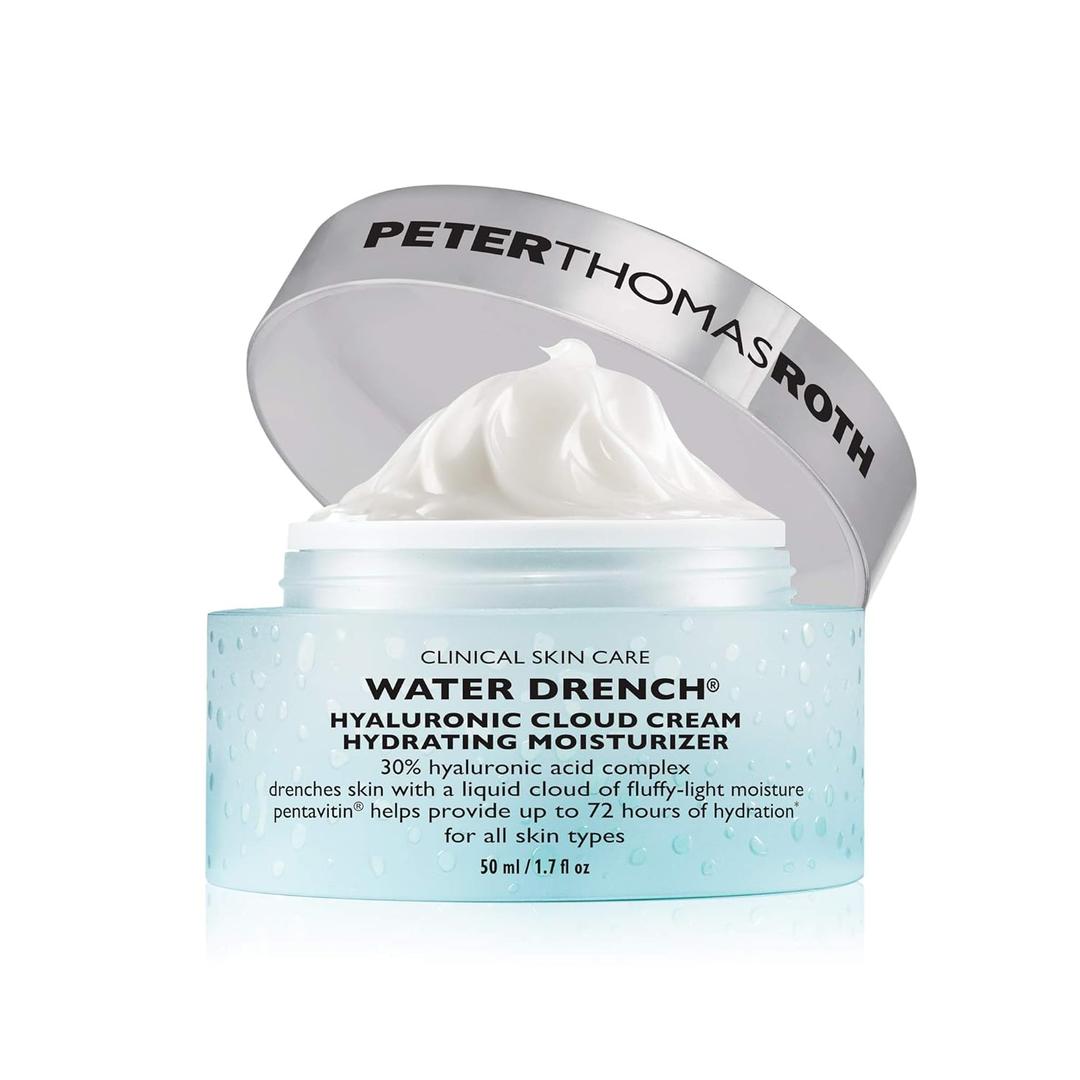 Peter Thomas Roth | Water Drench Hyaluronic Cloud Cream | Hydrating Moisturizer for Face, Up to 72 Hours of Hydration for More Youthful-Looking Skin, Fragrance Free (1.7 Fl Oz (Pack of 1)) Peter Thomas Roth | Water Drench Hyaluronic Cloud Cream | Hydrating Moisturizer for Face, Up to 72 Hours of Hydration for More Youthful-Looking Skin, Fragrance Free (1.7 Fl Oz (Pack of 1))