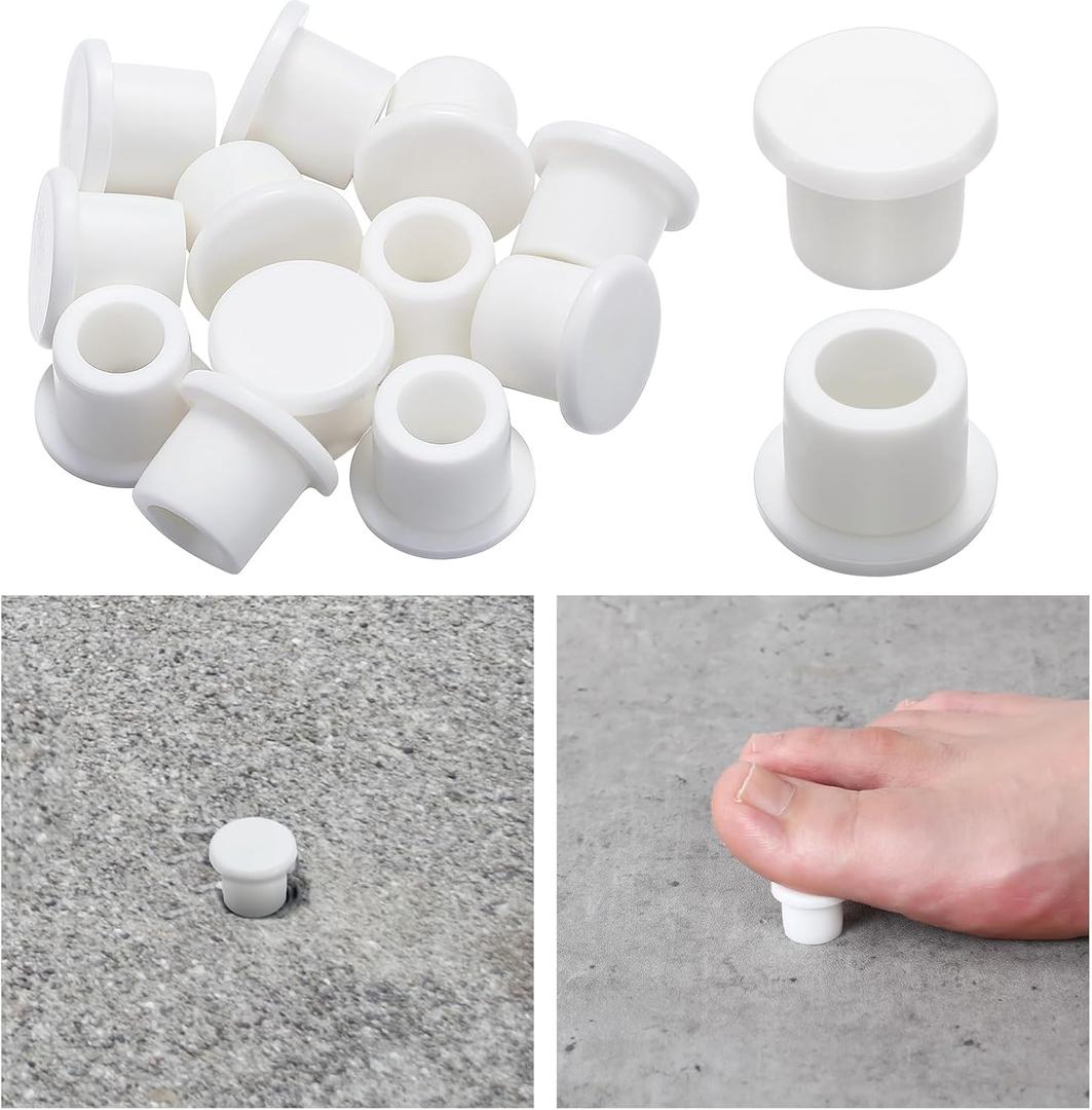 12 Pcs Anchor Sockets Cover Pool Cap Anchors Indoor Pool Ladders and Railing Bases Accessories for Fill and Cover Anchor Sockets During Ladder or Track Removal