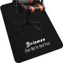 Upgraded Chair Mat for Hardwood & Tile Floor,36"x48" Desk Chair Mat,Anti-Slip Office Chair Mat, Computer Gaming Floor Mat for Rolling Chair, Under Desk Rug Floor Protector,Easy to Clean,Black