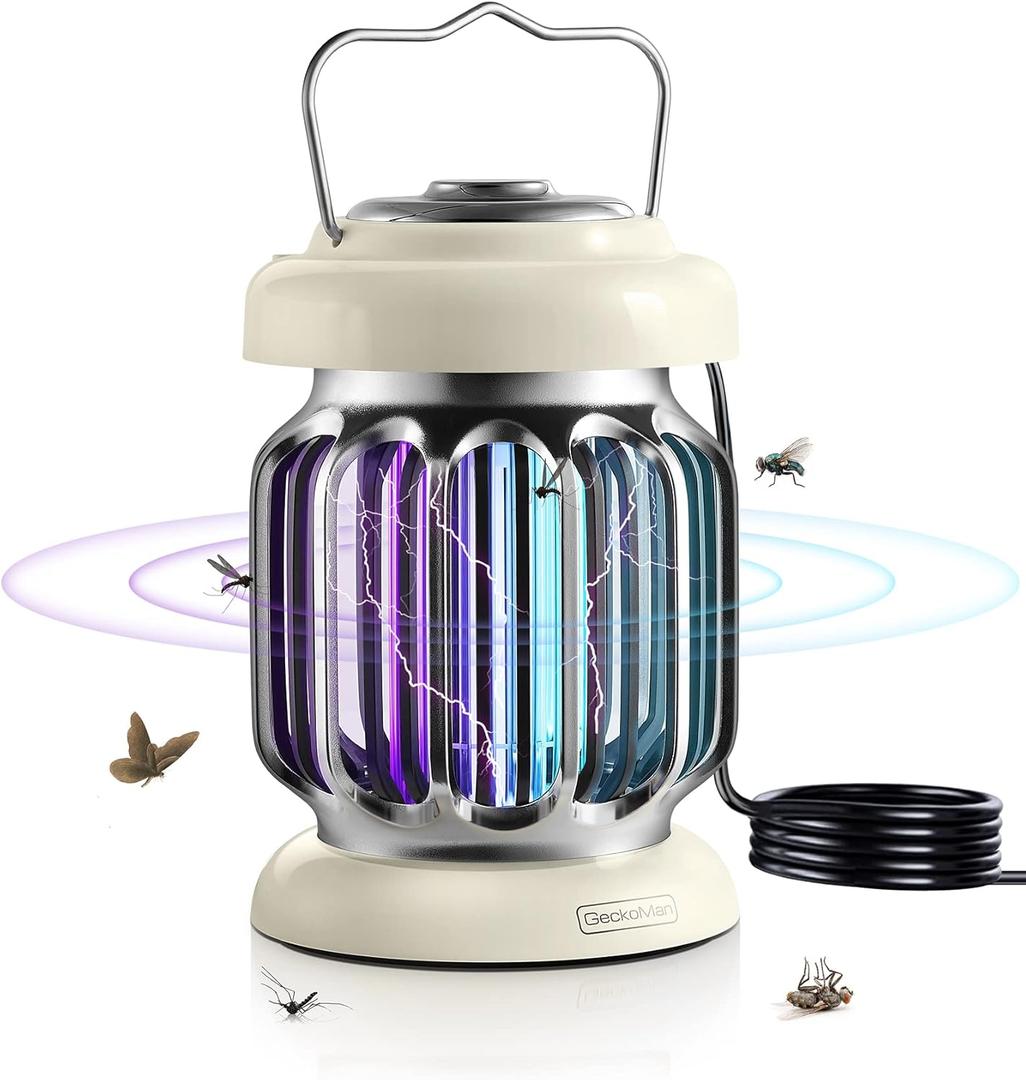 Hybrid Spectrum, Waterproof Switch Bug Zapper Outdoor Bug Zapper Indoor Mosquito Repellent Outdoor Patio Mosquito Zapper Electric Fly Zapper Fruit Fly Trap for Indoors Killer
