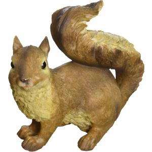 Design Toscano Scamper the Woodland Squirrel Outdoor Garden Statue, 7 Inch Tall, Cast Stone Resin, Brown Finish