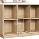 ChooChoo 6 Cube Storage Organizer, Wooden Bookcase with Storage, 43 Inch, 2-tier 6-cubes