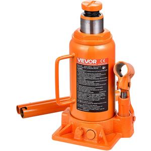 VEVOR Hydraulic Bottle Jack, 12 Ton/24000 lbs All Welded Car Hydraulic Jack, Features 7.5-14 in Lifting Range & 3-Section Long Handle, for Pickup Truck, Truck, RV, Auto Repair Industrial Engineering
