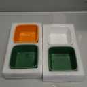 4 Pcs Mini St. Patricks Day Candy Dish Ceramic Candy Bowls Serving Trays St. Patrick's Day Shamrock Lucky Dishes Farmhouse Home Table Decoration for Holiday Snacks Cookie Housewarming Gift