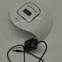 UV Gel Nail Lamp,150W UV Nail Dryer LED Light for Gel Polish-4 Timers Professional Nail Art Accessories,Curing Toe Nails (White)