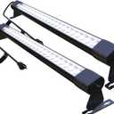 72W LED Wall Washer Light Bar, 4FT 5000K Daylight Cool White Wall Washer Lights, 3850lm IP67 Waterproof Outdoor Led Light Bar for Building Landscape Garden Commercial, Plug in, 2 Pack