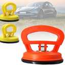 Car Body Dents Remover Puller Cups, 2025 New 3 Pack Car Dent Repair Puller Powerful Suction Dent Puller Kit, Heavy Duty Car Dent Remover for Cars Body, Glass, Screen, Objects Moving (Orange+Yellow)