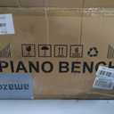 Piano Chair with Storage Piano Stool and Upholstery Wooden Keyboard Piano Duet Seat, Waterproof and Non-Slip, Black, Duet Piano Bench