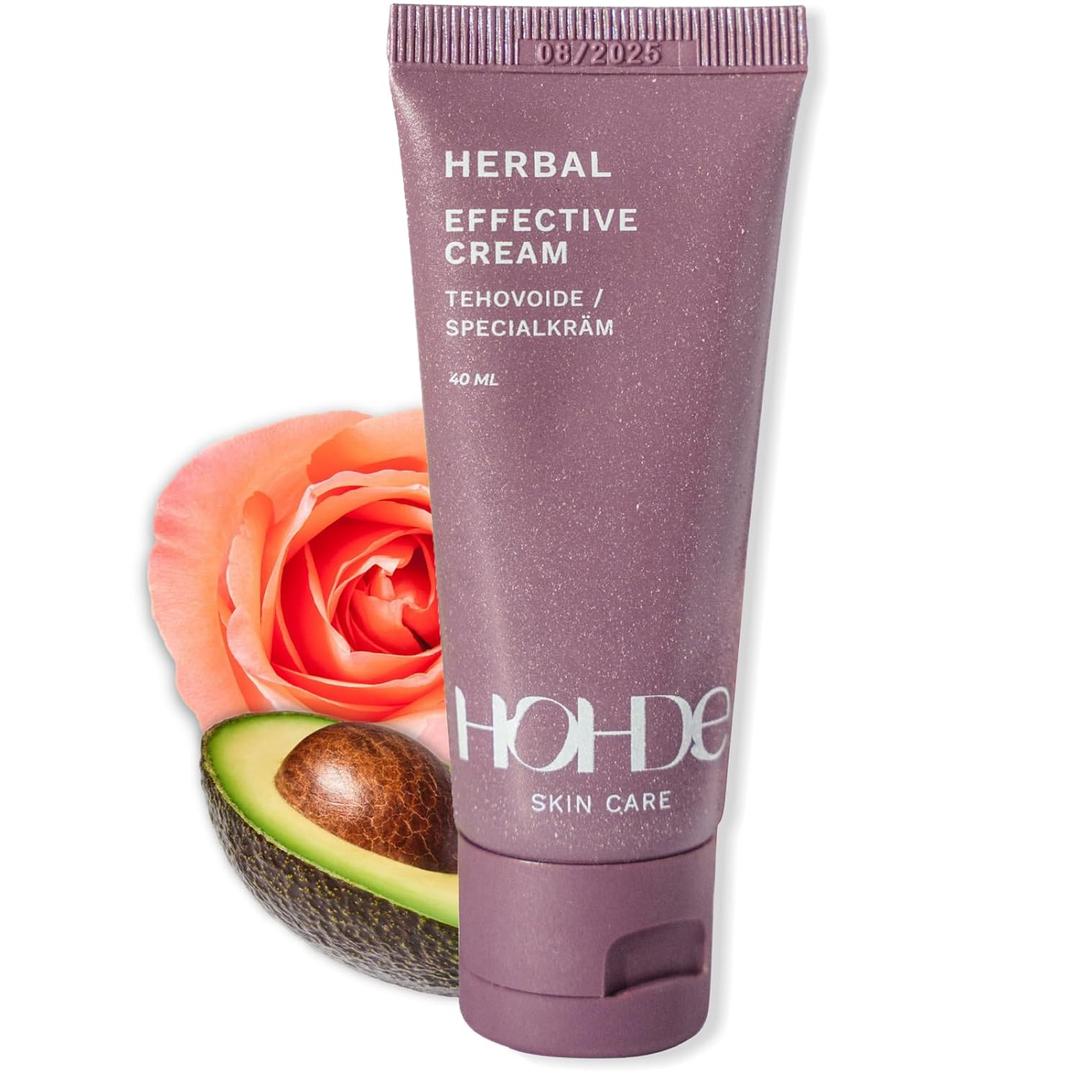 HOHDE Herbal Effective Face Cream  Lifting & Moisturizing Anti-Aging Formula with Rose & Shea Butter, Boosts Skin Renewal & Firmness, Nourishing for All Skin Types, 50ml