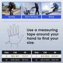 Thermal Touch Screen Gloves, Windproof Anti-Slip Winter Running & Cycling Sports Gloves, Snug Fit for Men & Women (Black)