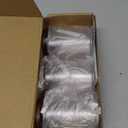 Tbestmax 10 Oz Cotton Swab/Ball/Pad Holder with Vanity Tray, Qtip Apothecary Jar, Clear Bathroom Containers Dispenser for Storage 3 Pack Wood Lids (Group A-beige Bamboo)