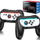 GammeefyPro for Switch 2 Joy-Con Grip (2025), Switch 2 Controller Grips for Nintendo Switch 2 Joy-Con, Ergonomic Anti-Slip Hand Grip, Switch 2 Comfort Accessories, 2 Pack (Black)