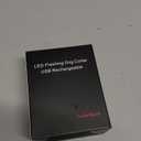 Light Up Dog Collar, Adjustable USB Rechargeable Glow in Dark Dog Collar Waterproof Dog Collars for Small Dogs (Pink, Small)