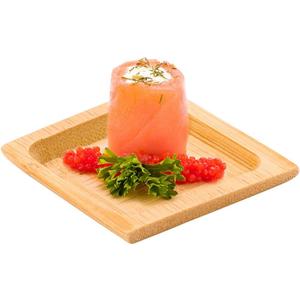 Restaurantware 2.5 Inch Mini Plates 100 Carved Square Dessert Plates - For Appetizers Hors d'oeuvres And Bite-Sized Snacks Sustainable Bamboo Tiny Plates