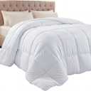 Utopia Bedding Comforter Duvet Insert, Quilted Comforter with Corner Tabs, Box Stitched Down Alternative Comforters King Size (White)