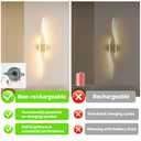 Modern Wall Sconces Set of 2, Dimmable LED with Remote Control, Gold Indoor Wall Sconce, Hard Wired Wall Lights for Living Room, LED Wall Decor for Hallway, Bedroom, 40.5"in, 3 Color, Timer, Memory