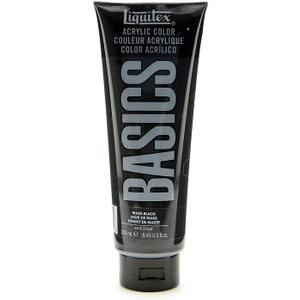 Liquitex BASICS Acrylic Paint, 250ml (8.5-oz) Tube, Mars Black