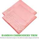 YIYEA King Size Pillow Cases Set of 2, 100% Viscose Derived from Bamboo Cooling Pillowcases for Hot Sleepers, Silky Soft Breathable Pillow Covers with Envelope Closure (20" x36, Pink)