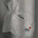 Vakkest Women's Long Sleeve Formal Maxi Dress Bodycon Elegant Ruched Tie Front Party Wedding Guest Evening Dresses (Large, White)