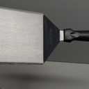 HULISEN Stainless Steel Large Grill Spatula - 6 x 5 Inch Heavy-Duty Metal Spatula with Cutting Edges, Kitchen Griddle Accessories, Smashed Burger Turner Scraper for BBQ Grill and Flat Top Griddle