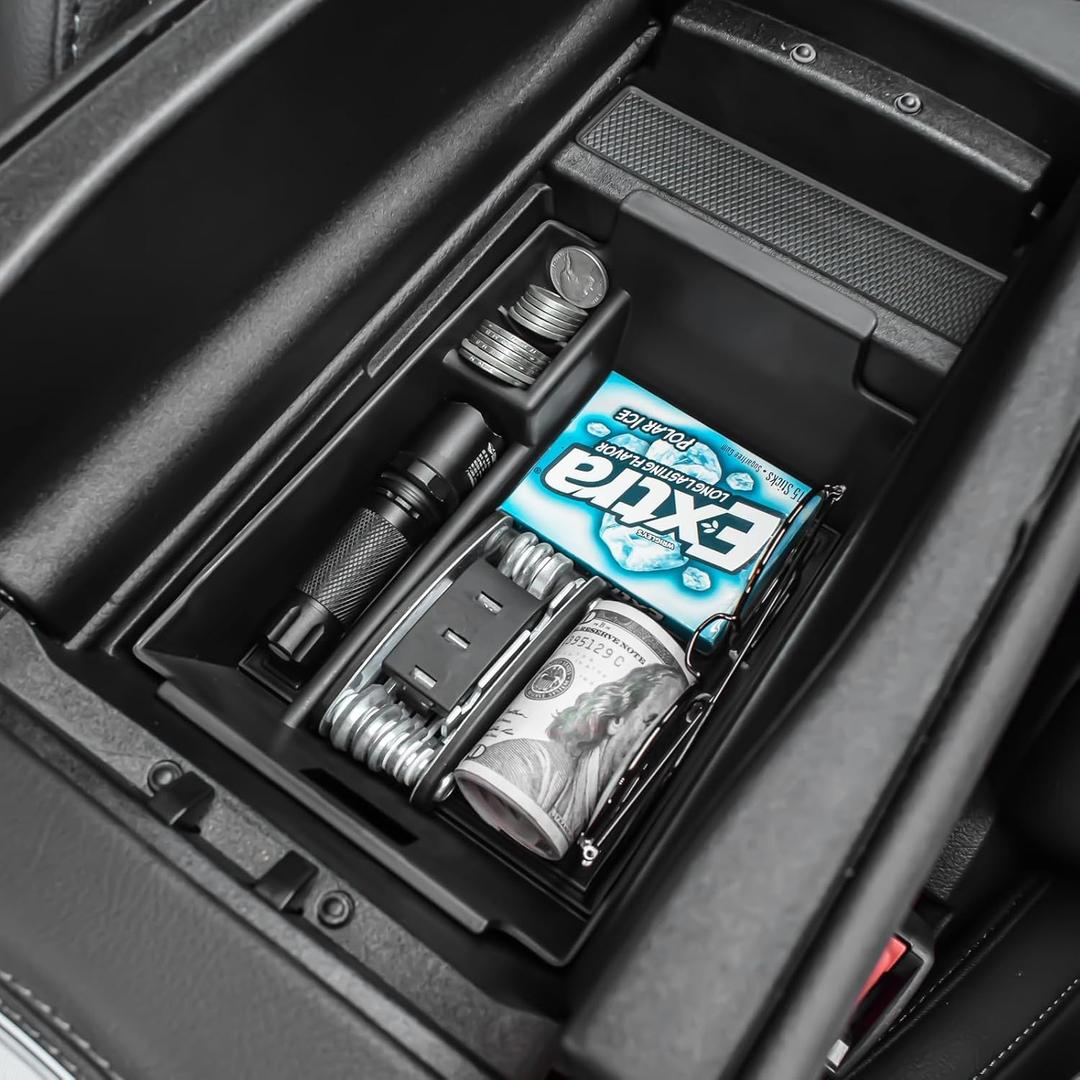 RUNROAD Center Console Organizer Tray Compatible with Mercedes Benz 2020-2026 GLE Class W167 350 450 AMG 53 GLS X167 450 580 63 Accessories, Middle Console Organizer GLE350 Armrest GLE450 Storage Box