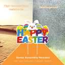 8 Pcs Easter Yard Signs Garden Decoration Outdoor Yard Signs Egg Bunny Rabbit Carrot Basket Chicken with Stakes for Easter Party Decorations Lawn Photo Props Patio Walkway