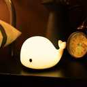 Cute Kids Night Light & Lamp - Portable Silicone Battery LED Nightlight for Kids Bedroom, Toddler, Baby - Nursery (Whale)