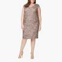 Alex Evenings womens Plus-size Midi Cap Sleeve Dress With Sequin Color: Rose Gold Size: 24W